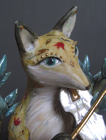 Fiddle fox detail